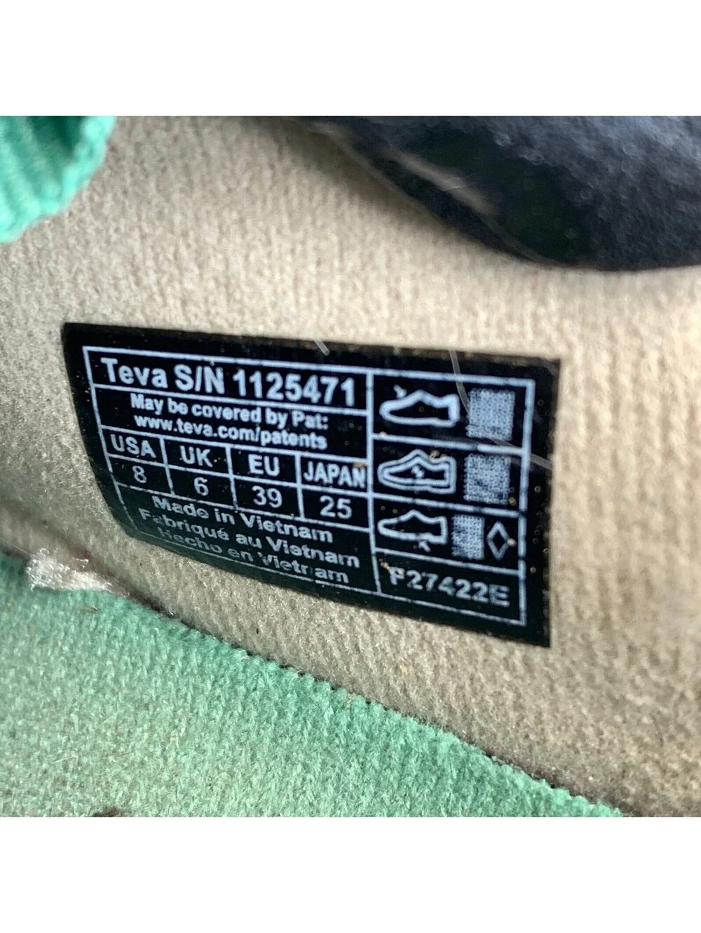 Teva ReEmber Quilted Slip-On Loafers Size 8 Beige
